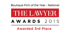 The Lawyer Awards, awarded third place